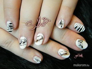 Gel lakk akrill festéssel