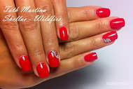 CND Shellac zselés lakk Wildfire Piros