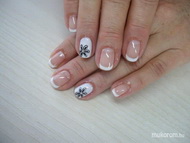 gel lac akril festéssel