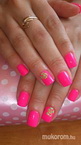 Debrecen pink gél lakk neonnal 