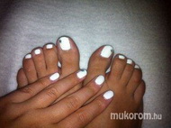 fehér gél lakk