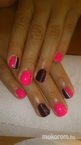 Debrecen pink fekete gél lakk