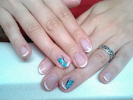 Akryl kék pillangó 