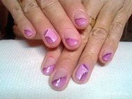 NailArt Crystalaccal díszítve