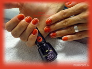 Tűzpiros GL csillámmal 