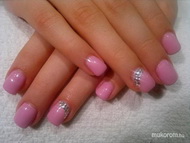Best Nails - rózsaszín köves