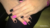 fekete és pink