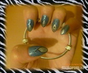 Best Nails - Zöld ezüsttel