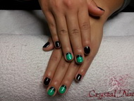 Fekete-zöld gel-lac