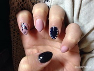 Best Nails - Nude and black