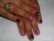 Porcelán virágok gél lakkon