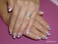 Verának franciás lila csillámmal