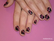 Tündinek fekete pink kövekkel