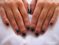 gél lakk egy kis ezüsttel