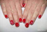 gél lakk rózsával