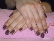 Krisztinek csoki lila csillámmal