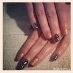 Best Nails - Fekete arany gél lakk