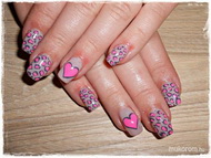 leopárdos szivecskés