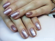 Selyemfényű metál géllakk matt fedéssel