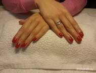 Piros ezüst Swarovski kövekkel