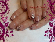 mélybordó gél lakk