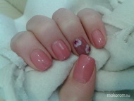 Gél lakk akril virágokkal