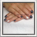 Szürke fehér csillámos gél lakk