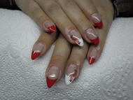 Best Nails - piros fehér