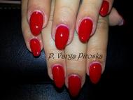 Vérpiros géllakk zselé alapon