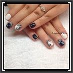 Fekete fehér akrillal