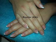 Shellac francia akril díszítéssel