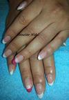 Shellac francia akril díszítéssel
