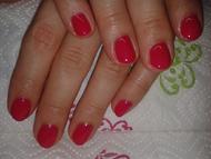 Sötét rózsaszín gél lakk