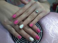 Best Nails - rózsaszín fehér 1