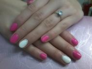 Best Nails - rózsaszín fehér 2 