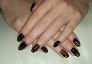 Best Nails - fekete arany gl