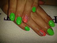 Best Nails - zöld narancs