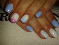 Best Nails - kék fehér