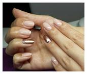 Best Nails - Rose Gold krómhatás swarovskival