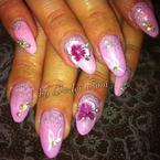 Babarózsaszín Virágosan 