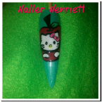 Gél lakkal díszítve