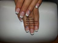 saját köröm erősítés francia