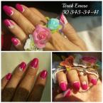 Best Nails - ciklámen pöttyös