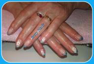 kék fehér virágos