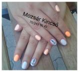 Best Nails - Narancsos tengerészes