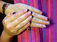 Bordó ezüst pöttyel