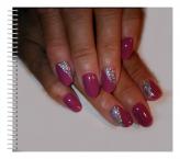 gél lakk csillámmal