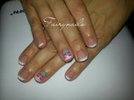 saját köröm erősítés francia