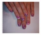  gél lakk díszekkel