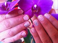 Francia akril hatású matricával